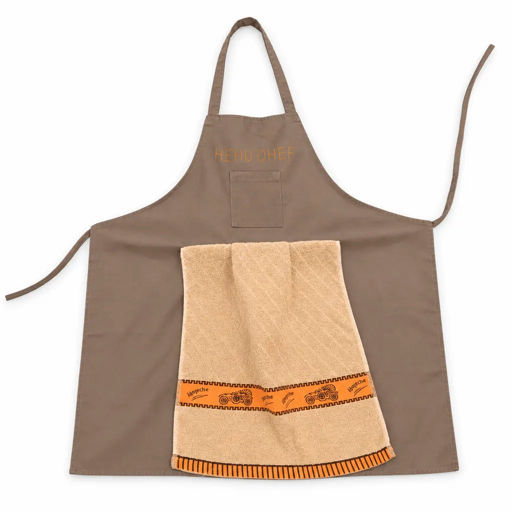 Fartuch z ręcznikiem, wzór Happy Chef