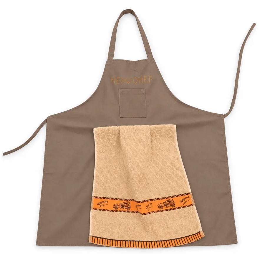 Fartuch z ręcznikiem, wzór Happy Chef